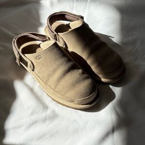 UGG Classic Tan Suede Clogs